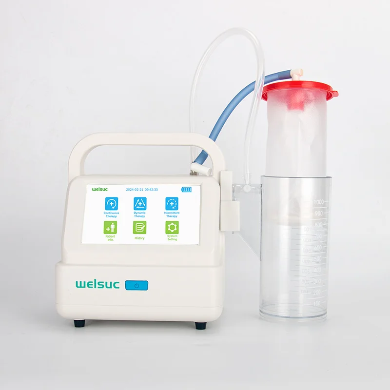 welsuc Negative Pressure Wound Therapy device Vac pump Closed Drainage machine Portable Trauma device with dressing kit NPWT