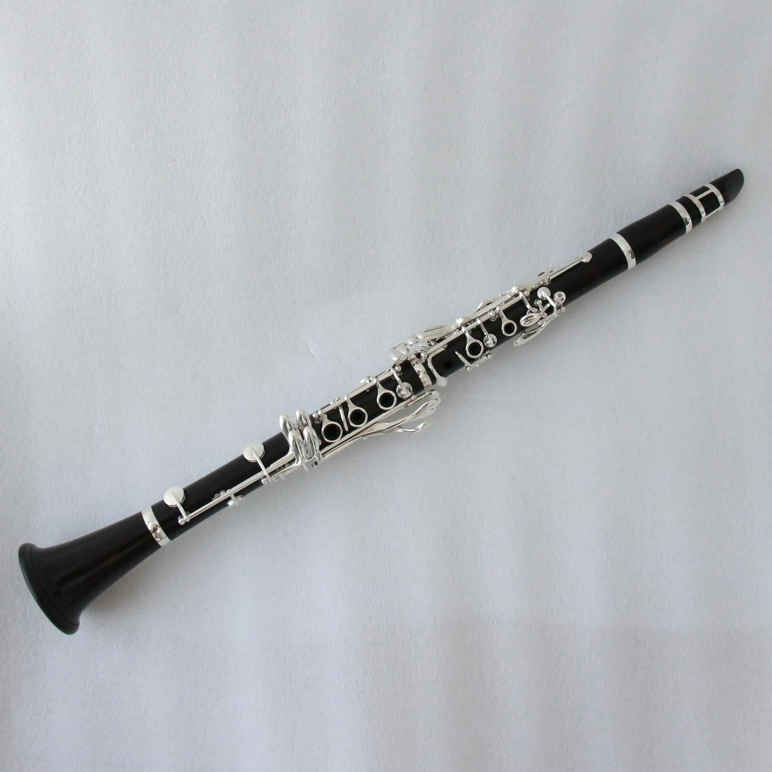 18 Keys 6 Rings Boehm System Bb Clarinet Ebony Body Silver Plated Keys For Band Rehearsal Solo Recital