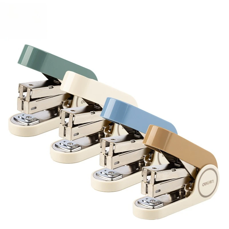 Mini Stapler for Student Office Use Portable Compact Effort Saving Small Stapling Device Light Duty Paper Binding Tool