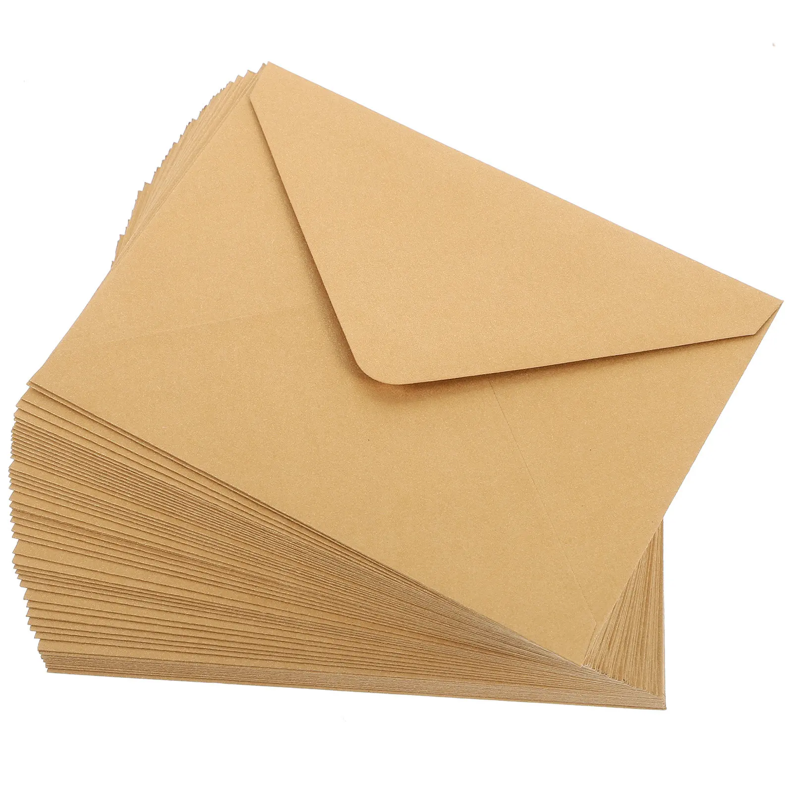 

50Pcs Elegant Thick Paper Invitation Envelopes for Wedding Birthday Party Holiday Banquet Bridal Baby Shower Vintage Decorative