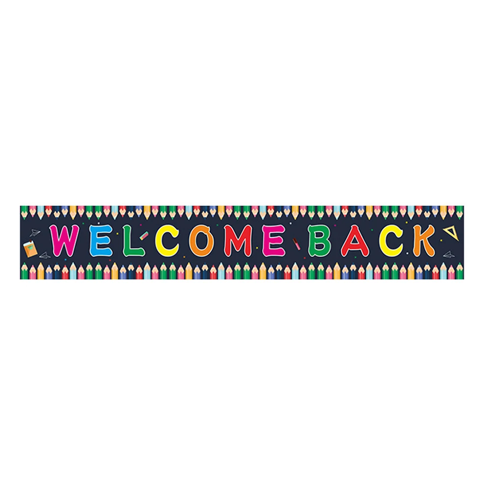 

Back to Decoration Classroom Party Flag Bunting Banner School Welcome Welcome Back Sign School Banner Sign Supplies