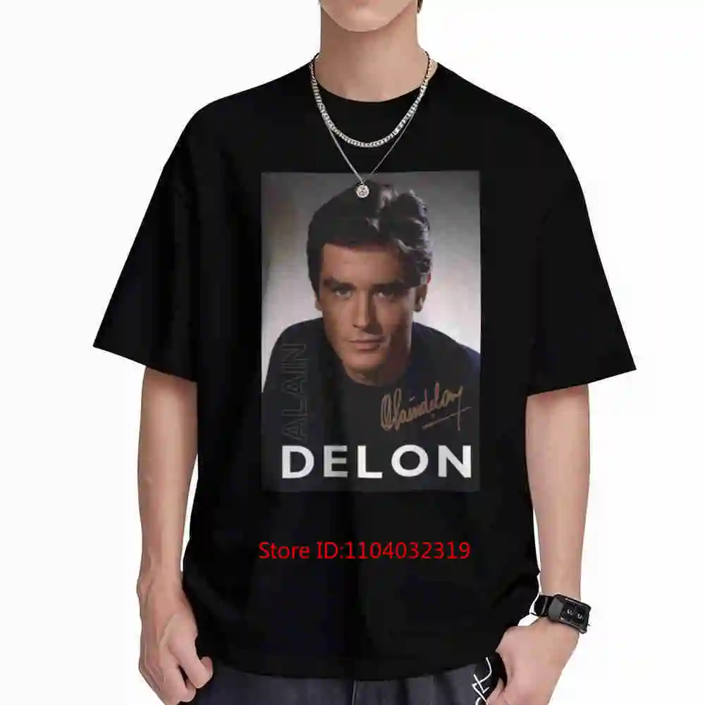 Alain Delon Short Sleeve Tee 100% Cotton T-Shirt
