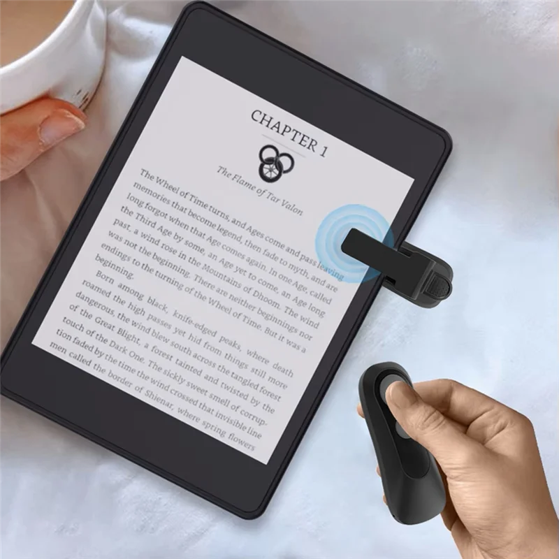 

Durable-Wireless Page Turner Remote Control E-Book Page Turner Clicker For Ereaders Tablet Camera