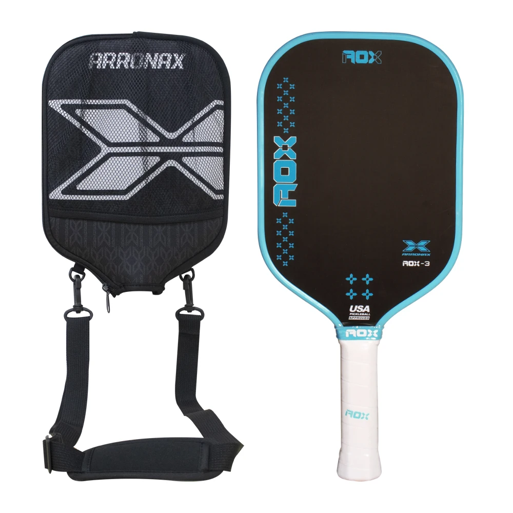 

ARRONAX High Quality 16MM Hollowed Out Design Hot pressed Integrated PP Honeycomb Core Carbon Fiber Pickleball Paddle