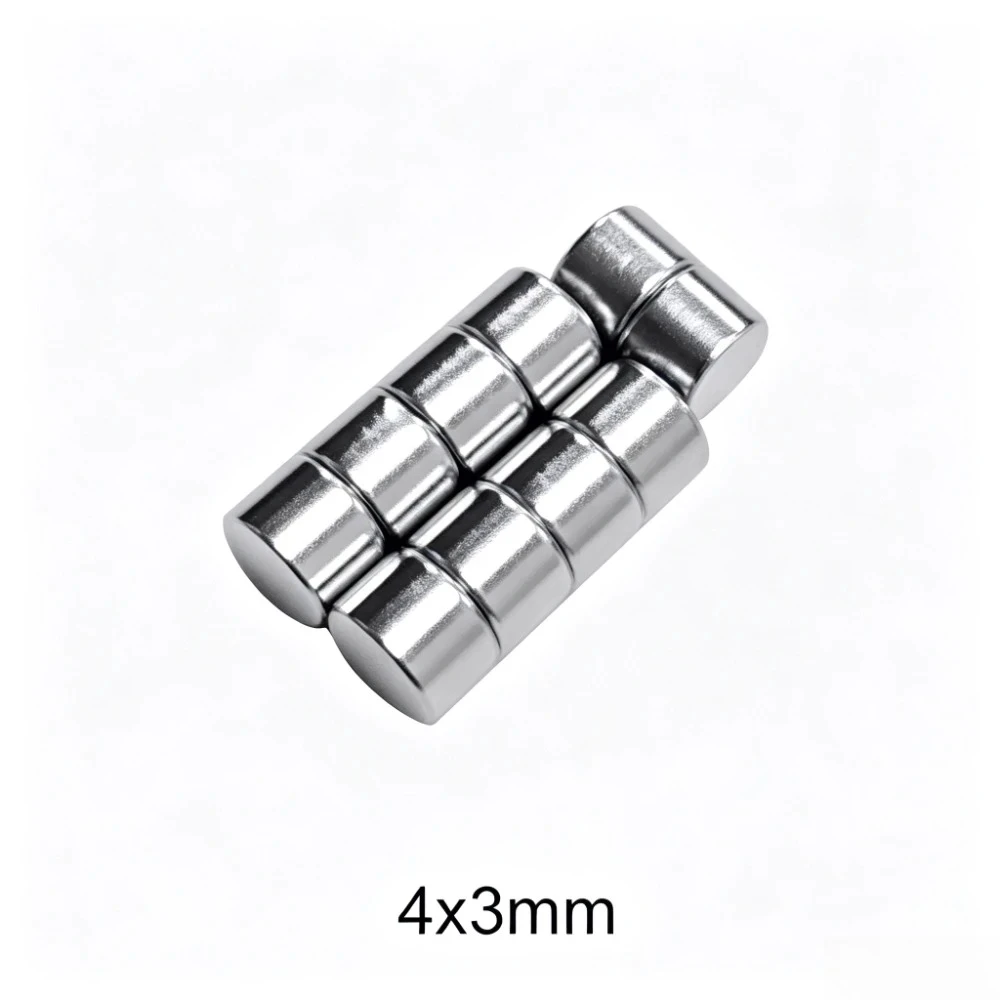 4x3 mm Electro Magnetics Small Round Magnets 4mmx3mm Sheet Neodymium Magnet Disc 4x3mm Permanent NdFeB Magnet 4*3