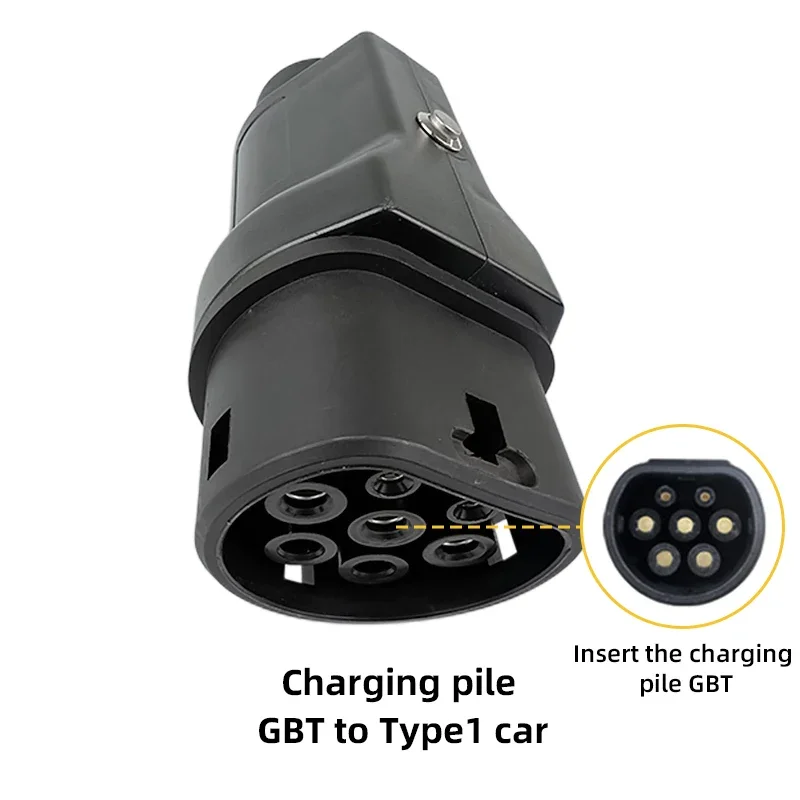 GBT To Type1 Adapter 32A 7.2kw GB/T Female Plug with Type 1 Female Converter for J1772 Electric Cars