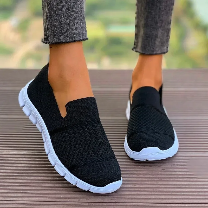 Tendência sapatos femininos 2024 venda quente tênis feminino leve tênis conforto cunhas vulcanizar sapatos ao ar livre calçado de corrida