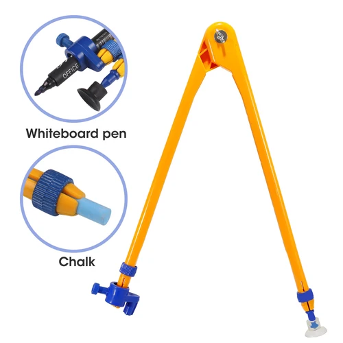나침반, 수학 교육 용품, 각도 조절 가능, 분필 화이트보드 펜 쓰기, 수학 교육 보조, ABS 소재 2292 