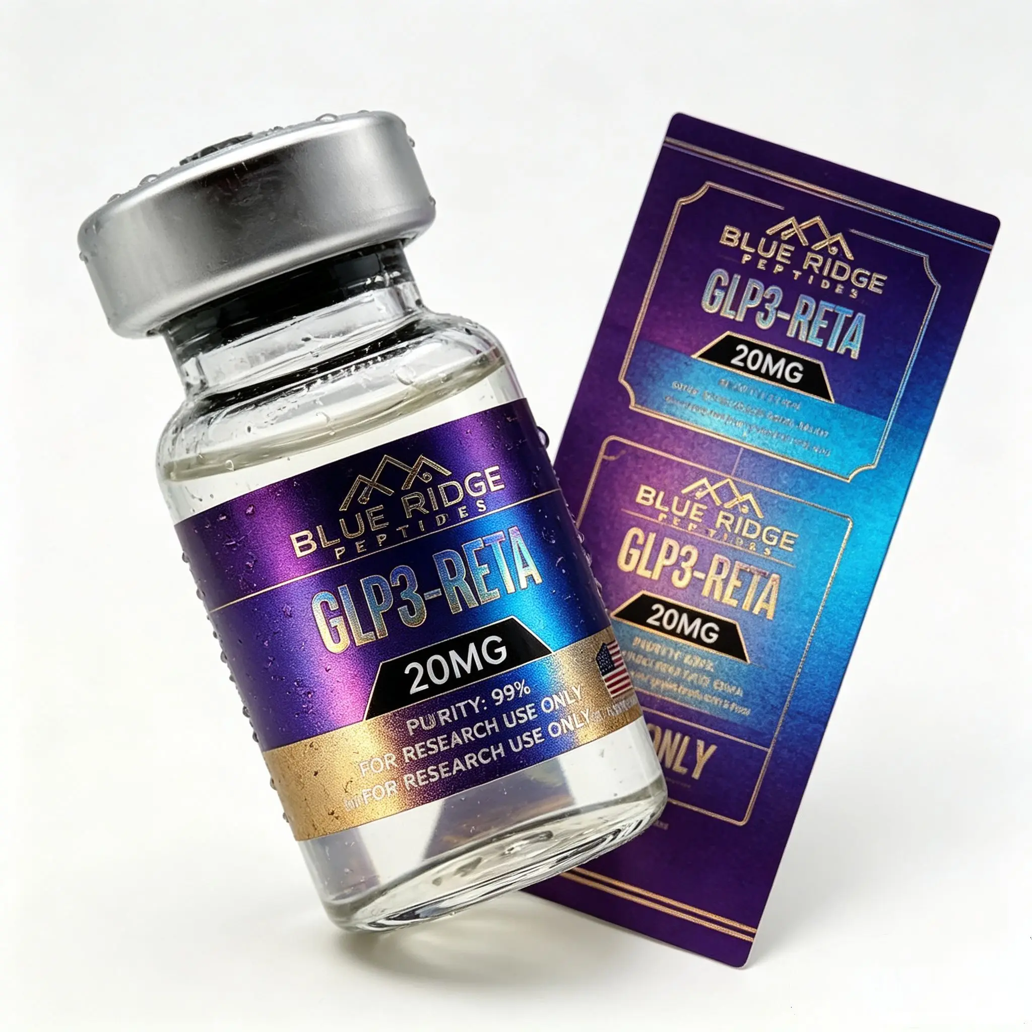 Waterproof HD Vinyl Peptide Bottle Stickers Custom Printed Label Boxes Fit 3ml 10ml Fitness Beauty Supplement Vials