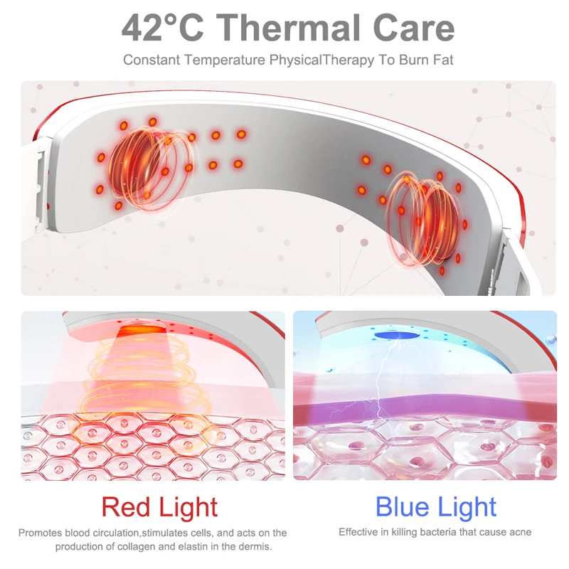 Masażer do twarzy Pas podnoszący Pielęgnacja twarzy Maszyna do liftingu Wyszczuplanie policzków w kształcie litery V Pielęgnacja wibracyjna Terapia światłem LED Podwójny podbródek