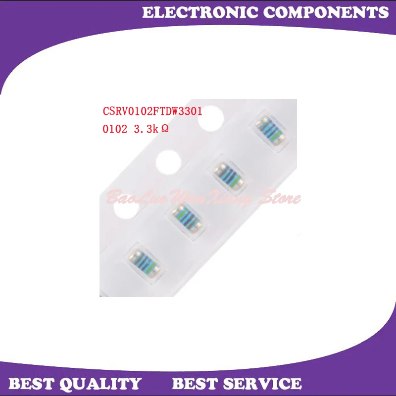 Lote de 10 unidades, CSRV0102FTDW3301, 0102, 3,3kΩ, ± 1%, nuevo y Original, en Stock