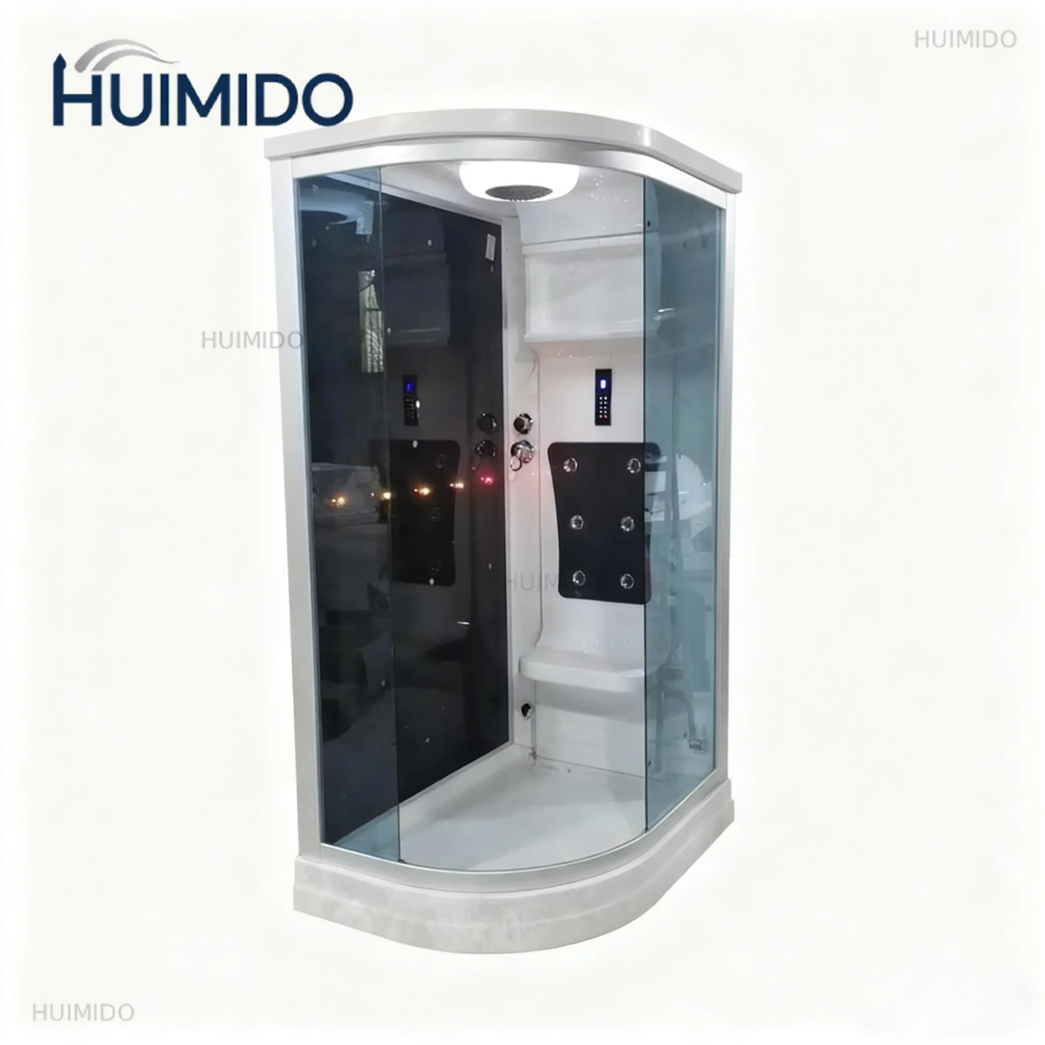 1200X800X2150mm Luxury Steam Shower Cabin Bathroom Shower Enclosure Multi-Functional Wet Sauna Room A-0128