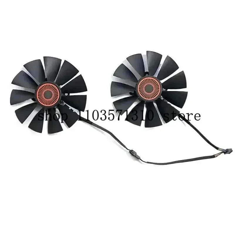 Ventilador de Resfriamento yeM Novo 95mm fd10015h12s Strix-GTX 970, Compatível com Asus Strix-GTX 980, GTX 970, GTX 780, GTX 780ti, R9 380