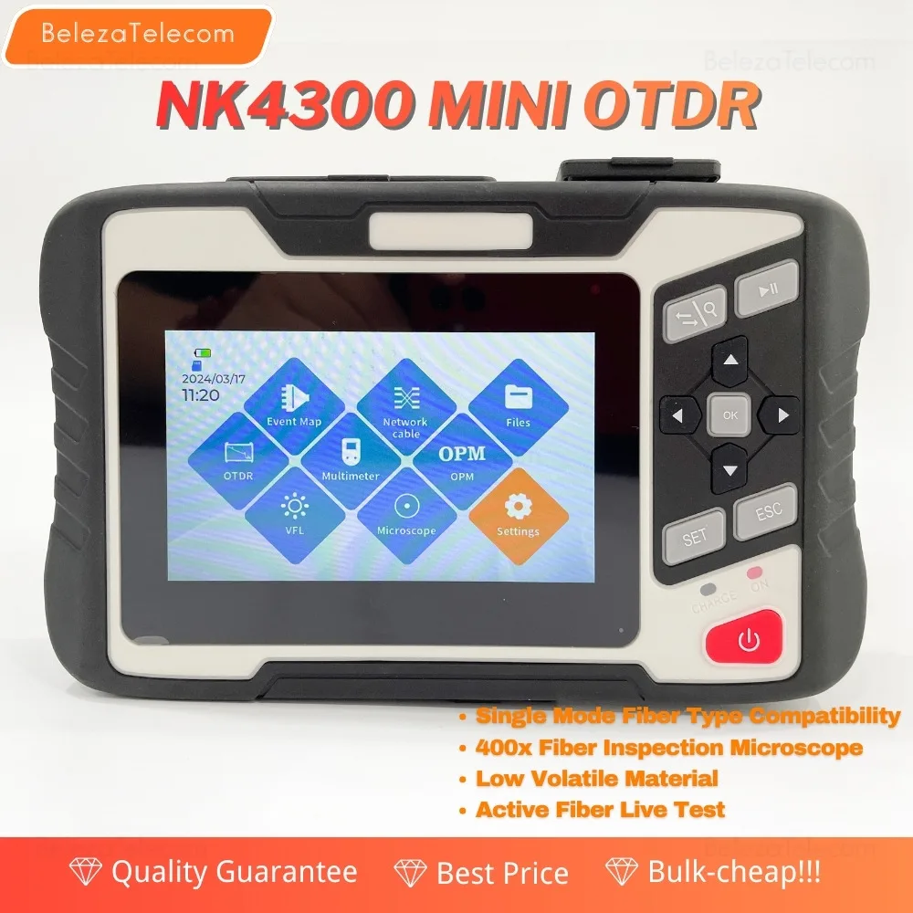 

NK4300 OTDR with Safe Live Fiber Testing: Multi-Wavelength Analysis at 1310/1550/1625/1650nm