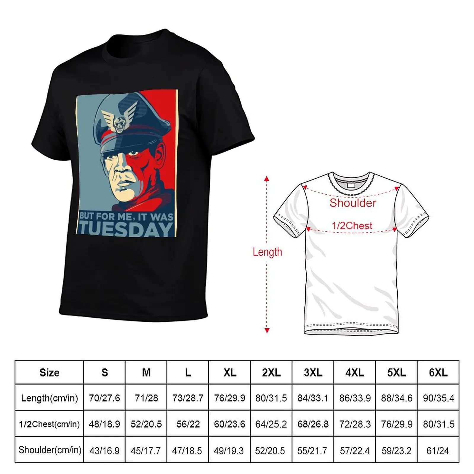 M Bison But For Me, It was Tuesday T-Shirt Casual Pattern Print Tee Shirt