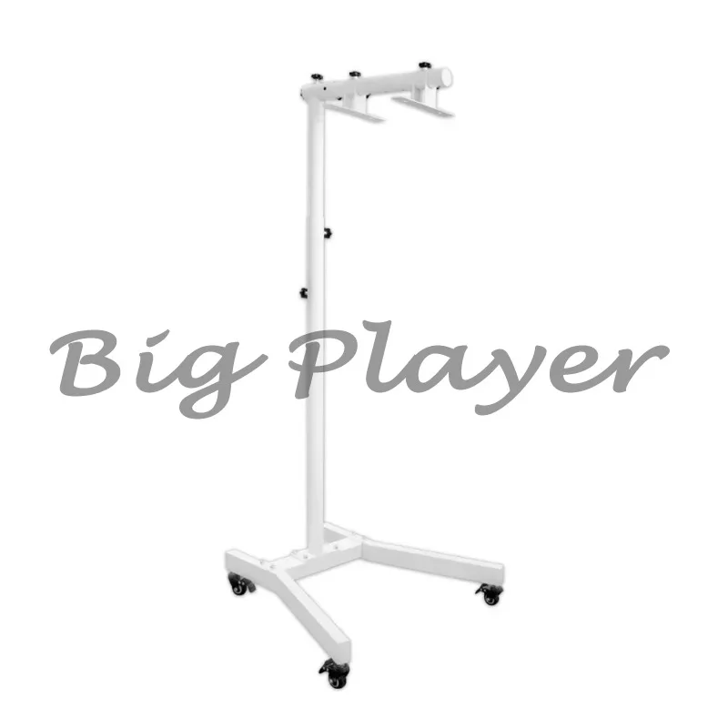 white Vertical Mobile Stand with Wheels Support Horizontal for Medium Red Light Therapy Panels