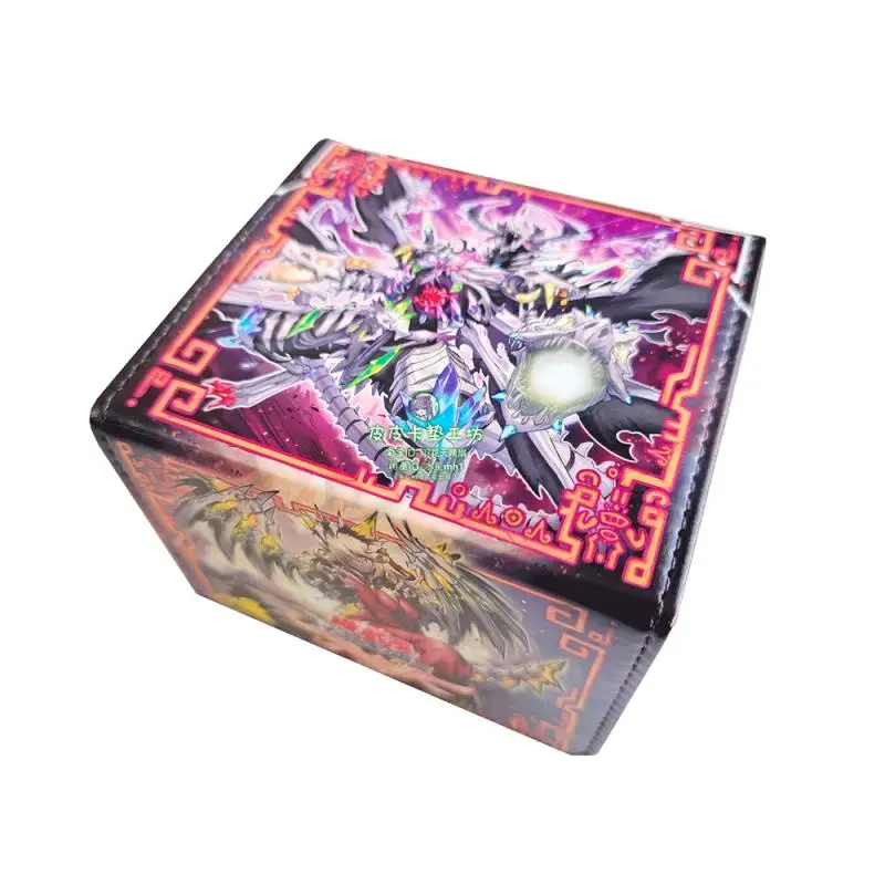 

Yu-Gi-OH! Memento Ral Tectlica DIY Large Capacity Leather Card Box Thickened Anime Game Collection Card Storag