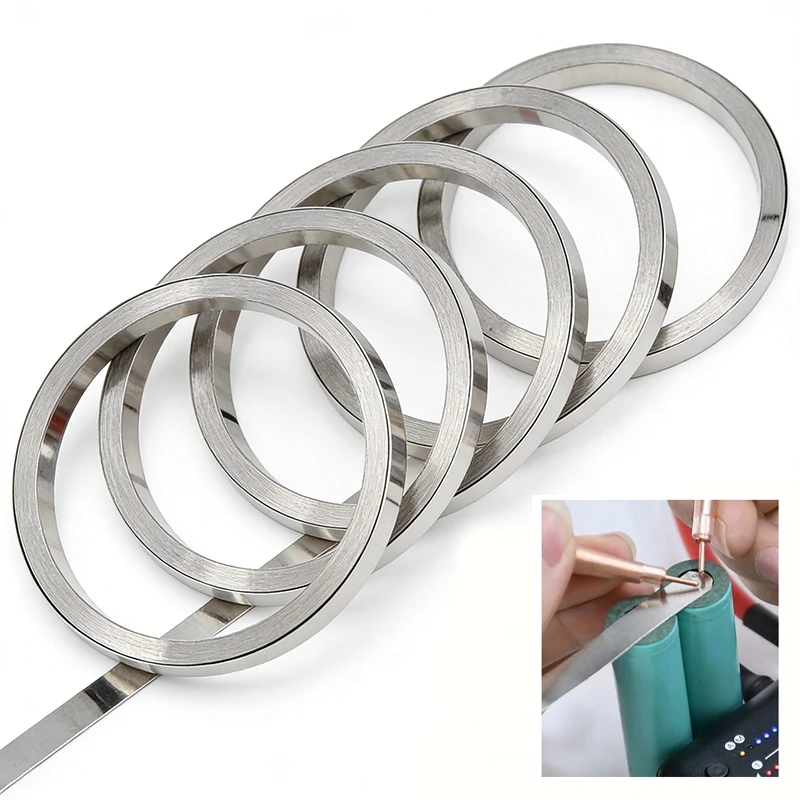 10M 0,15x8mm N6 Nickelstreifen Hochleitfähiges Nickelband für 18650 21700 Li-Ionen-Batterie Punktschweißen & Packmontage – Detail 1
