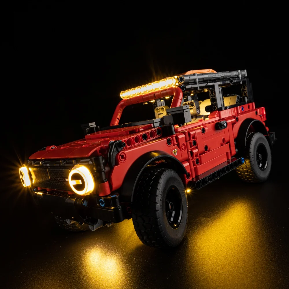 مجموعة الإضاءة لإصدار LEGO Technic Bronco SUV 42213 RC لا تشمل كتلة البناء (مجموعة إضاءة LED فقط)
