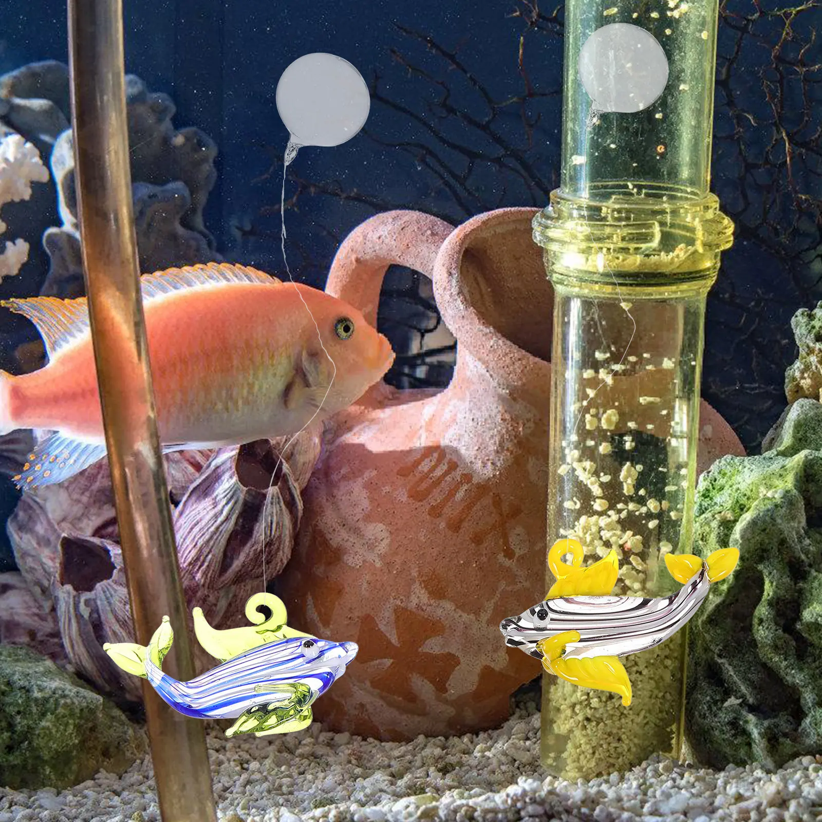 6개입 수족관 플로트 볼 장식 유리 물고기 장식품 수제 - Aquarium Fish Unique 리뷰 및 가격