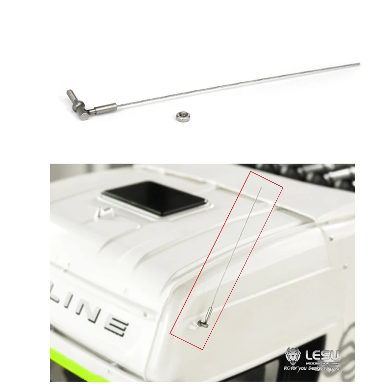 

Запасная часть LESU: Имитационная антенна C для игрушечных радиоуправляемых тракторов-грузовиков 1/14, моделей автомобилей TAMIYA на пульте управления