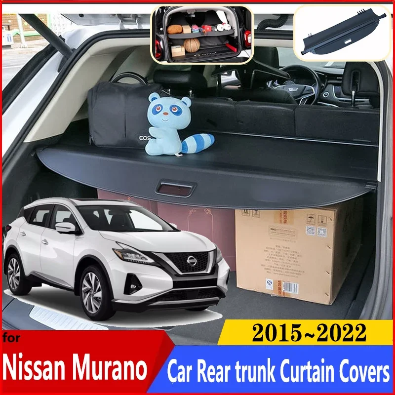 

Car Trunk Curtain For Nissan Murano Accessories Z52 2015~2022 Car Trunk Luggage Curtain Cargo Covers Anti-peeping Accessories