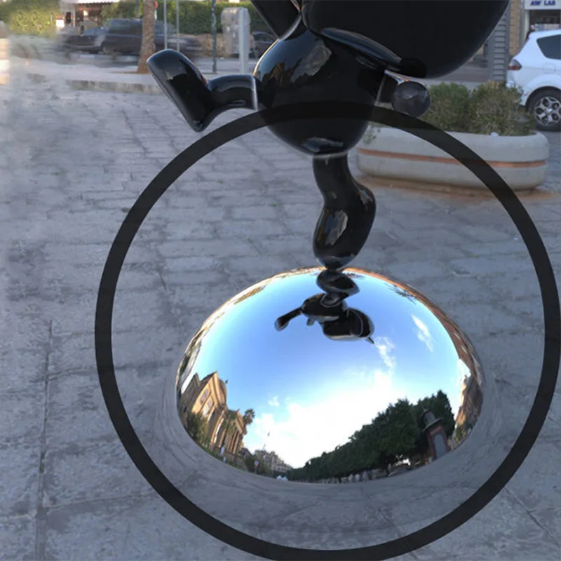 1PC Gazing Hemisphere Ball Reflective Ball Mirror Polished Diameter 51mm-200mm Stainless Steel 1.0mm Thick Home Decor