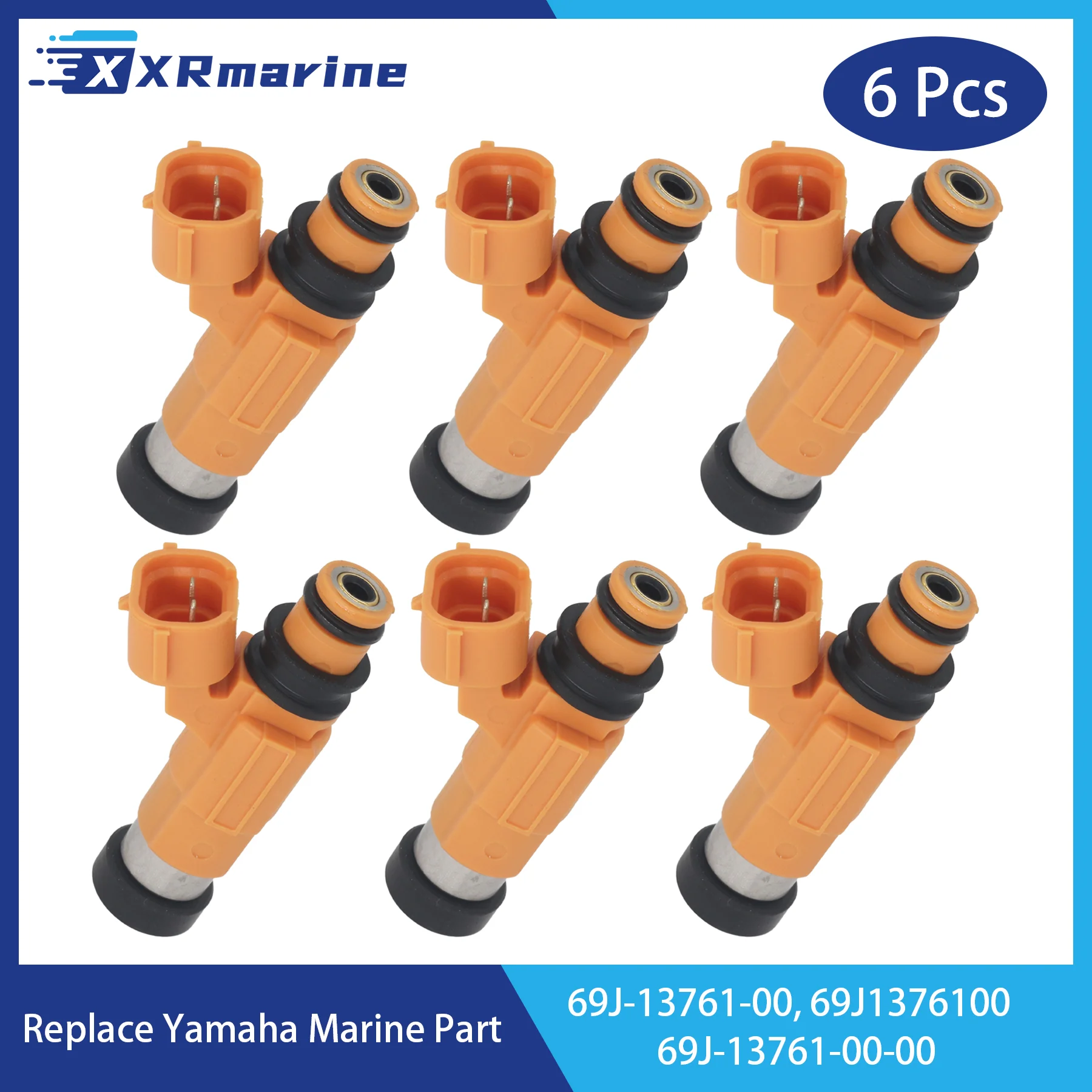 

Fuel Injectors 4 Holes 69J-13761-00 for Yamaha 4 Stroke F FL 200 225 HP Outboard Engine Parts 69J1376100 69J-13761-00-00