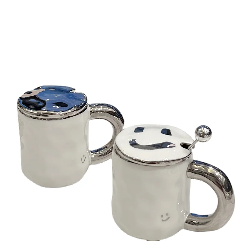 Taza bonita de té personalizada, Taza de café de porcelana estética, tazas de café expreso con mango, Taza de bebida divertida Para café