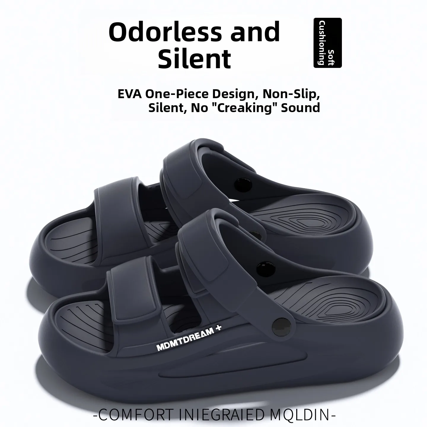 

Men's Summer Outdoor Sandals Driving Comfortable Thi Bot Two-Way Anti-Slip Beach Casual Slip-On EVA Flat Footwear