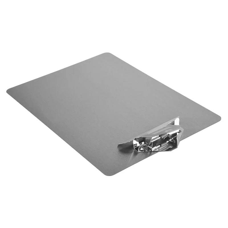 

Solid File Folder Metal Clipboard A4 Stainless Steel Clip Board Organizer Binder Board Menu Splint For Office School Teach