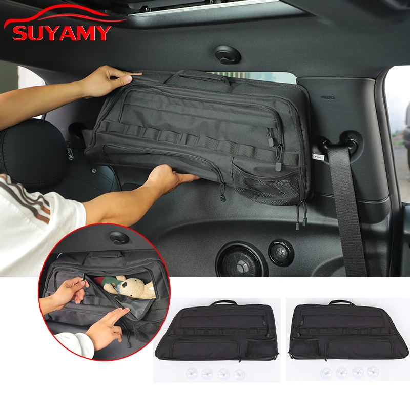 

For 2007-2023 BMW MINI Cooper 3Dr Oxford Cloth Car Trunk Side Window Storage Bag Organizer Stowing Tidying Car Accessories