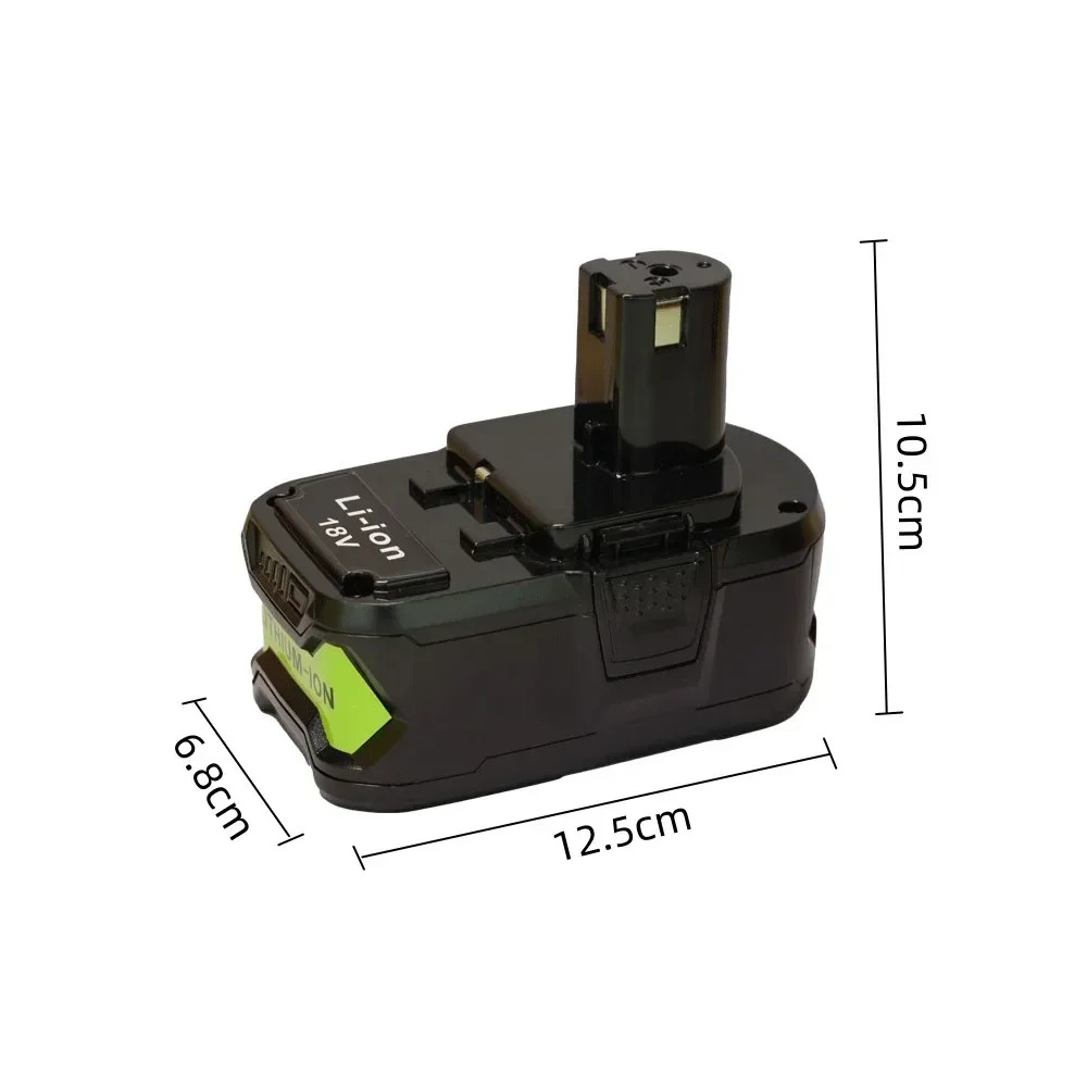 18V 6.0Ah Li-Ion Battery For Ryobi High Quality Cordless Power Tool BPL1820 P108 P109 P106 P105 P104 P103 RB18L50 RB18L40