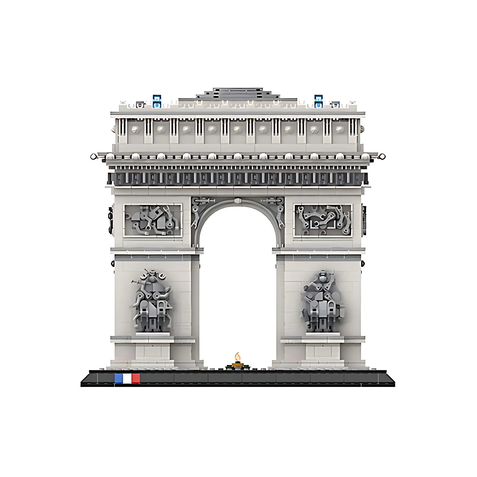 Arco do Triunfo Arquitetura Modelo Blocos de Construção, França Famosa Vista Histórica, Coletar Tijolos De Brinquedo, Presentes Infantis, MOC-163329