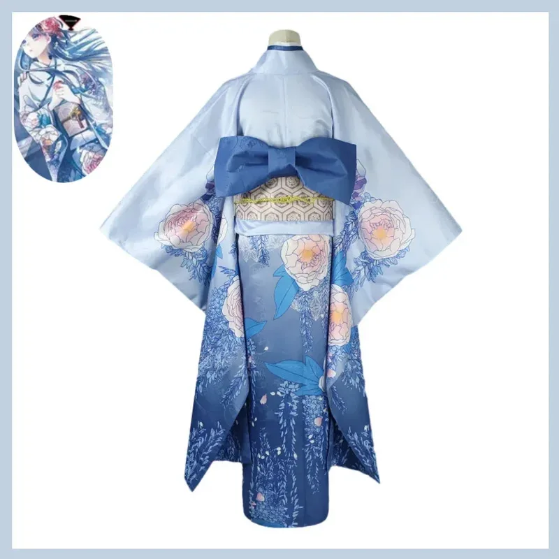 Anime My Happy Marriage Saimori Miyo Cosplay Costume Japanese Kimono Bathrobe Dress Woman Cute Traditional Festival Suit vl;6