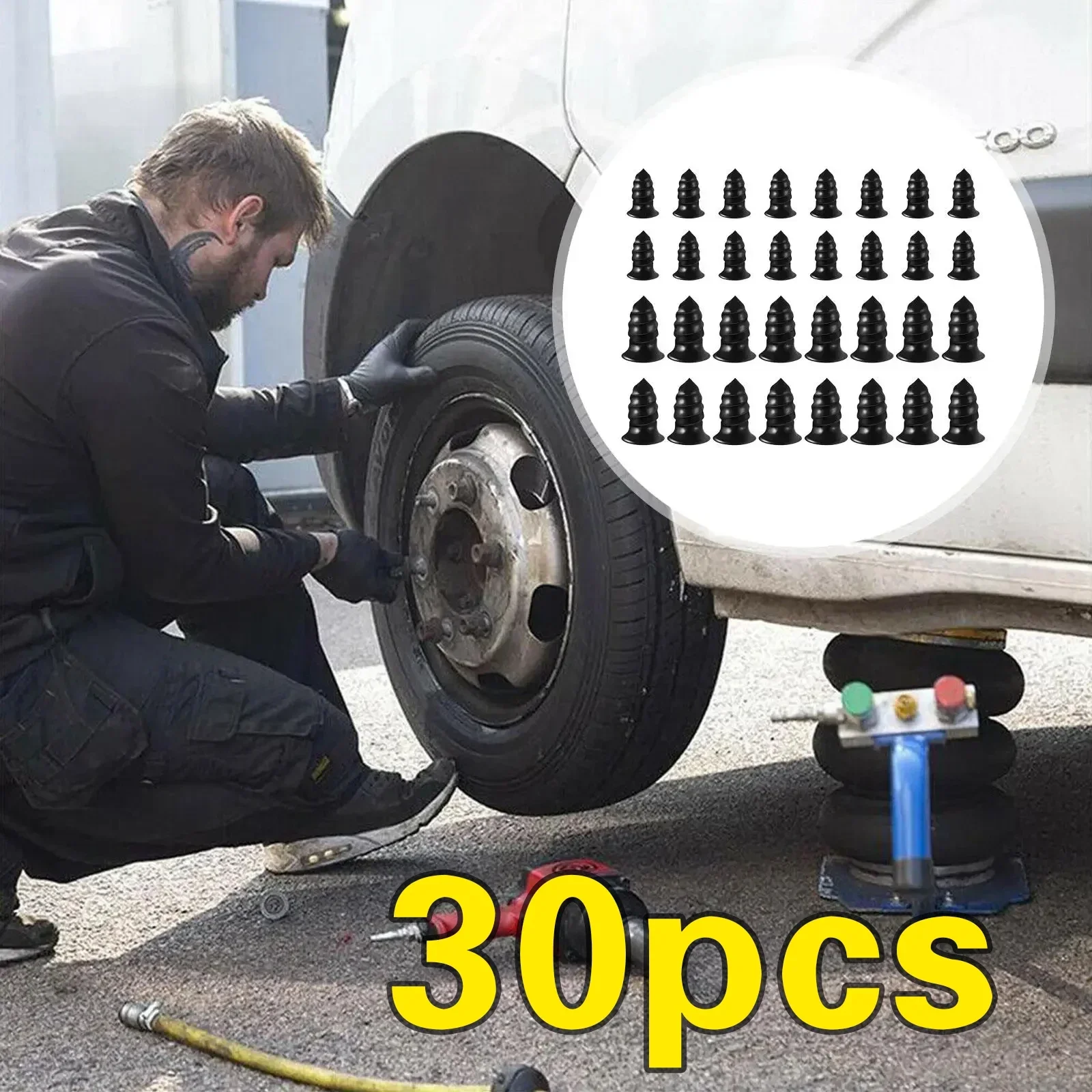 Vacuum Tyre Repair Nail Kit For Car Motorcycle Screw In Rubber Plug Nai Glue Free Repair Tire Film Nail Tire Puncture Repair Kit