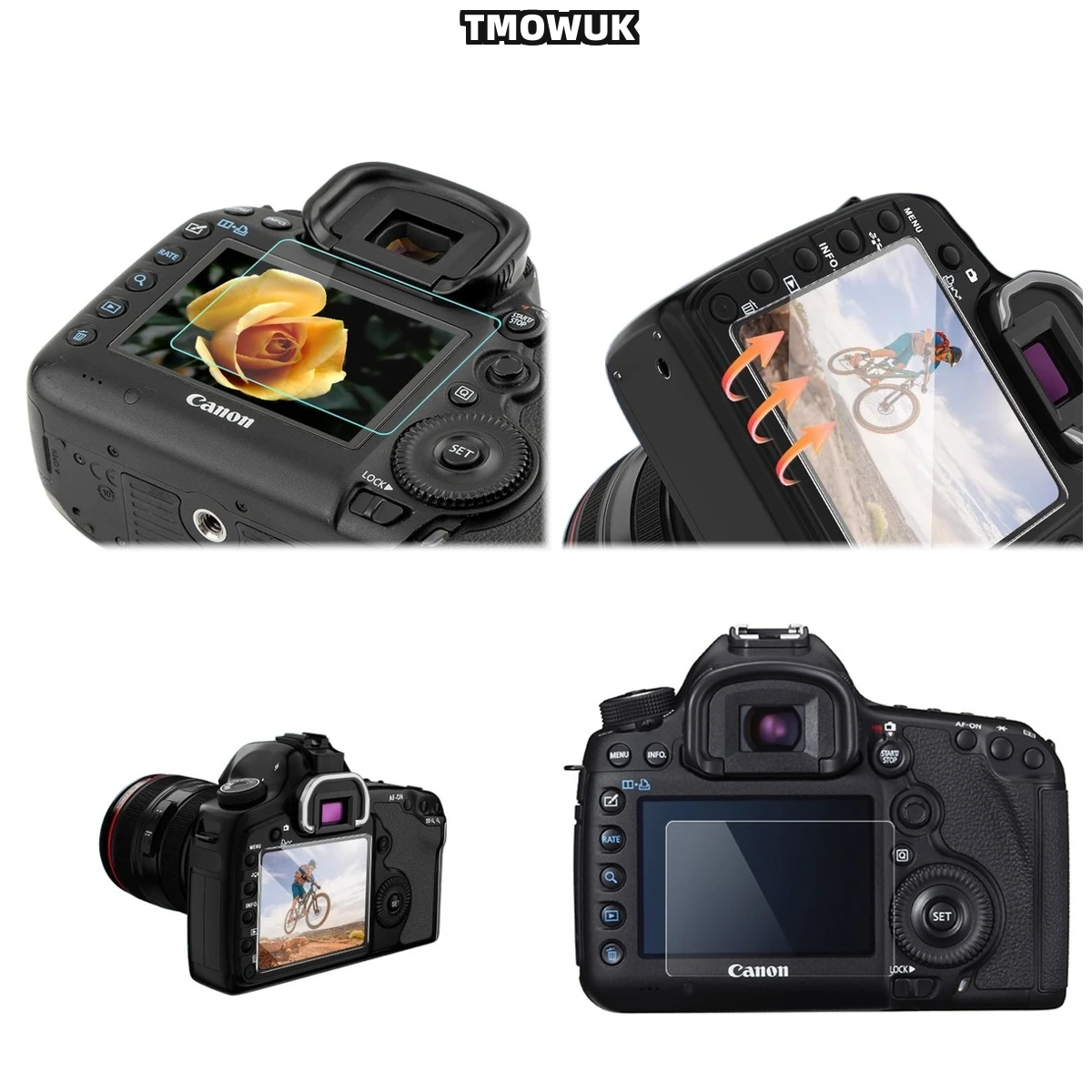 

For Canon 3000D 4000D, Durable Glass Film, 9H Hardness Anti-Scratch Camera Screen Protector