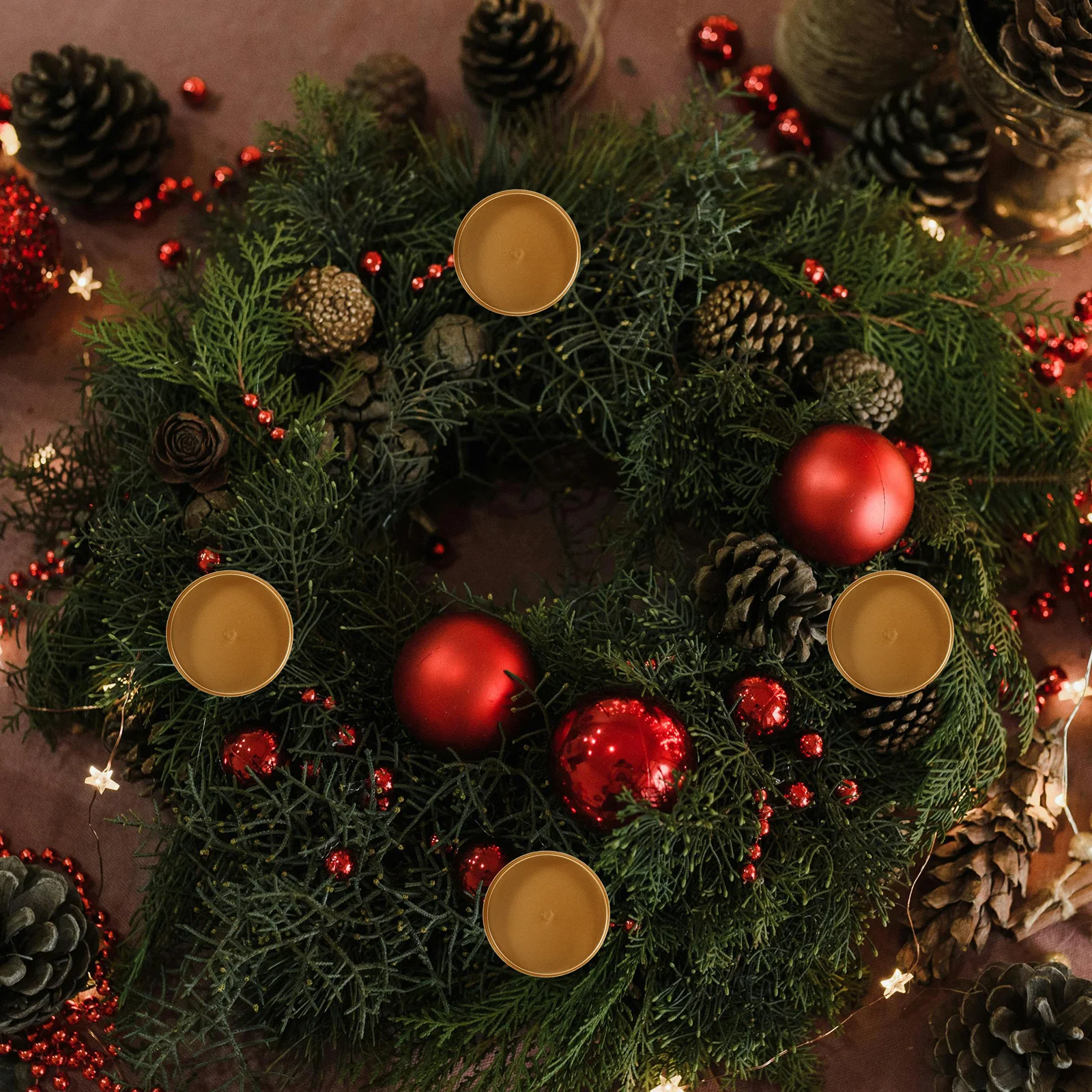 

6pcs Iron Holder Tray Round Metal Stand For Home Party Wedding Decor Centerpiece Dining Table Decoration Party