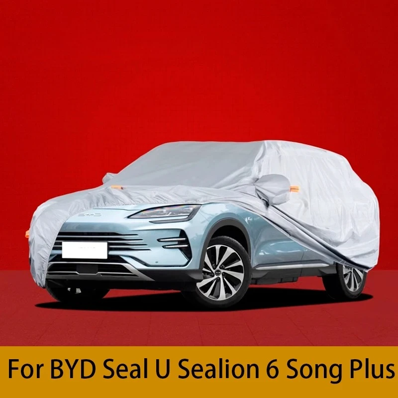 

Чехлы для автомобилей BYD Seal U, Sealion 6, Song Plus 2024-2025: полная защита от солнца, УФ-излучения, дождя, снега и пыли, из ткани Оксфорд