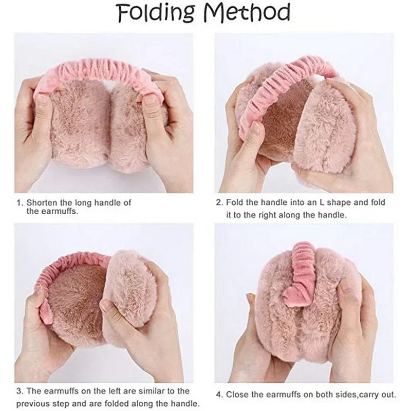 1pc 부드러운 플러시 귀 따뜻한 겨울 따뜻한 귀마개 여성을위한 솔리드 컬러 Earflap 야외 추위 보호