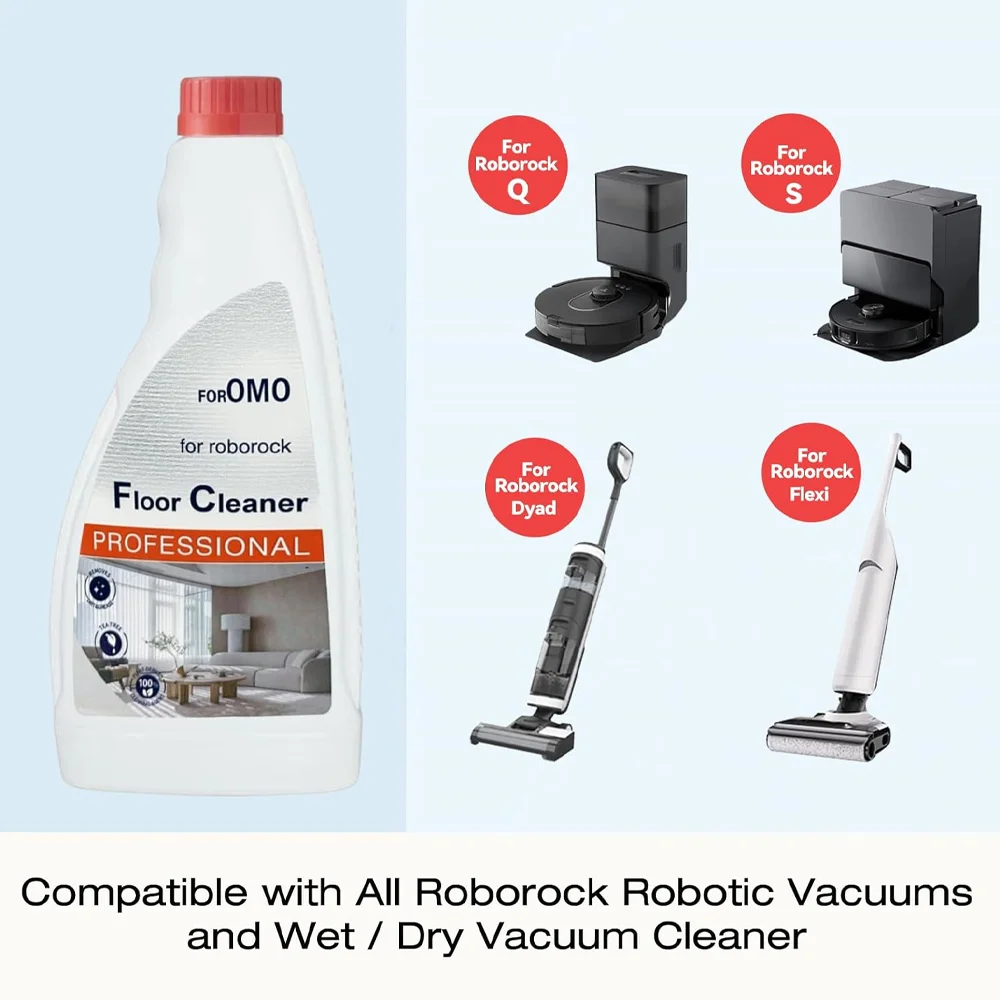 Bodenreinigungslösung Kompatibel mit Allen Roborock Wischrobotern der Serien S7, S8, Qrevo, Q7, Q8, Saros 10/10R/Z70/SAROS 20 Sonic – Detail 2