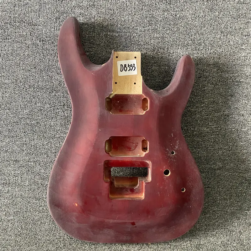 DB553 Unfinished Electric Guitar Body 2 Humbucker Pickups Floyd Rose Bridges with Dirty and Damages Special Sales