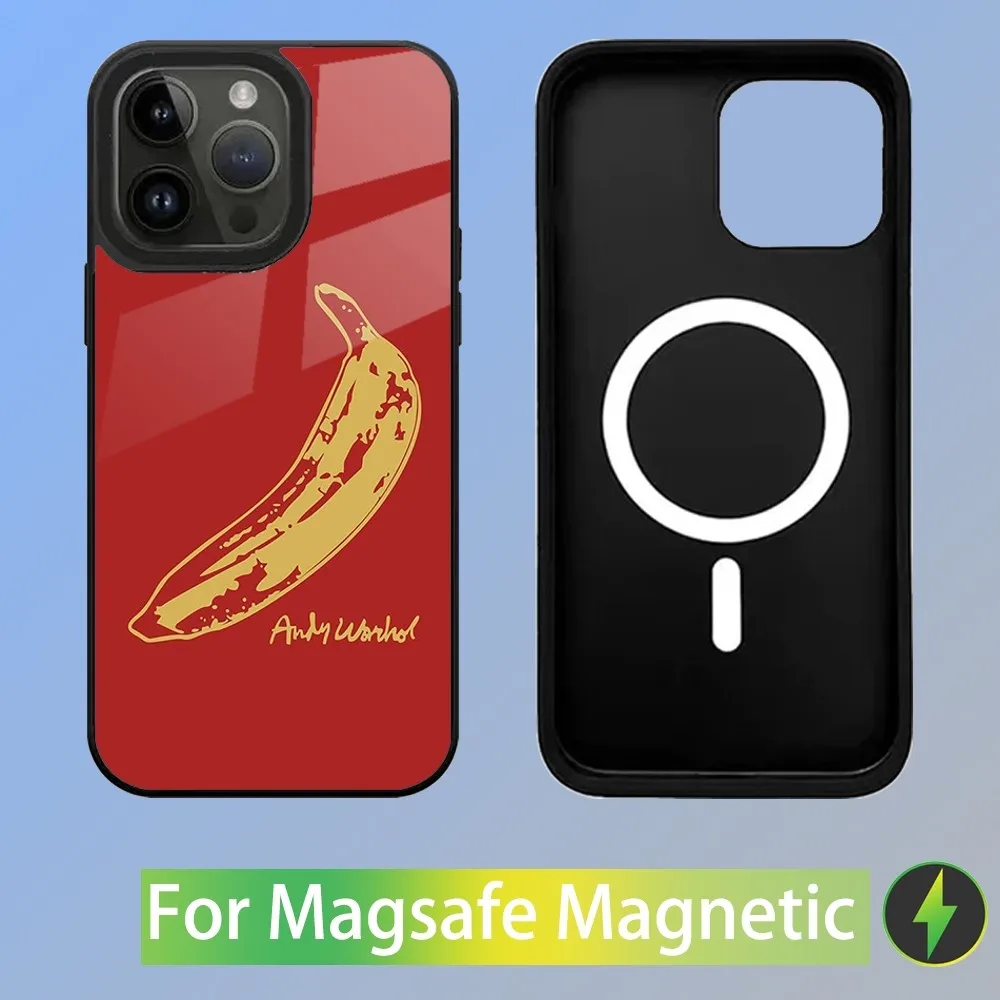 Andy Warhol Art Print Phone Case For iPhone 15,14,13,12,11,Plus,Pro,Max Mini Magsafe Magnetic Wireless Charging