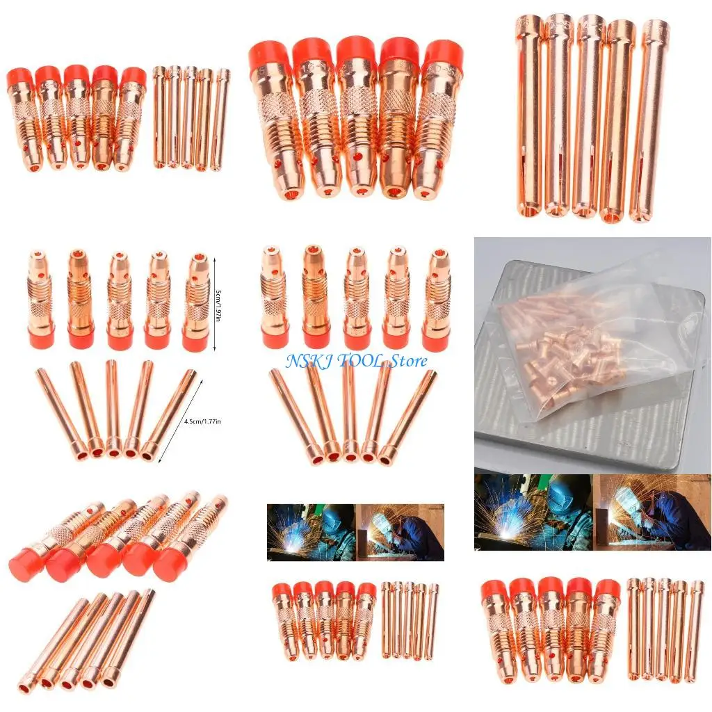 

L8RC 1.6mm/2.0mm/2.4mm/3.0mm/3.2mm Argon-Welding TIG Inverter-DC Welding Machine WP17F WP17V WP18-Collet Body-Collet