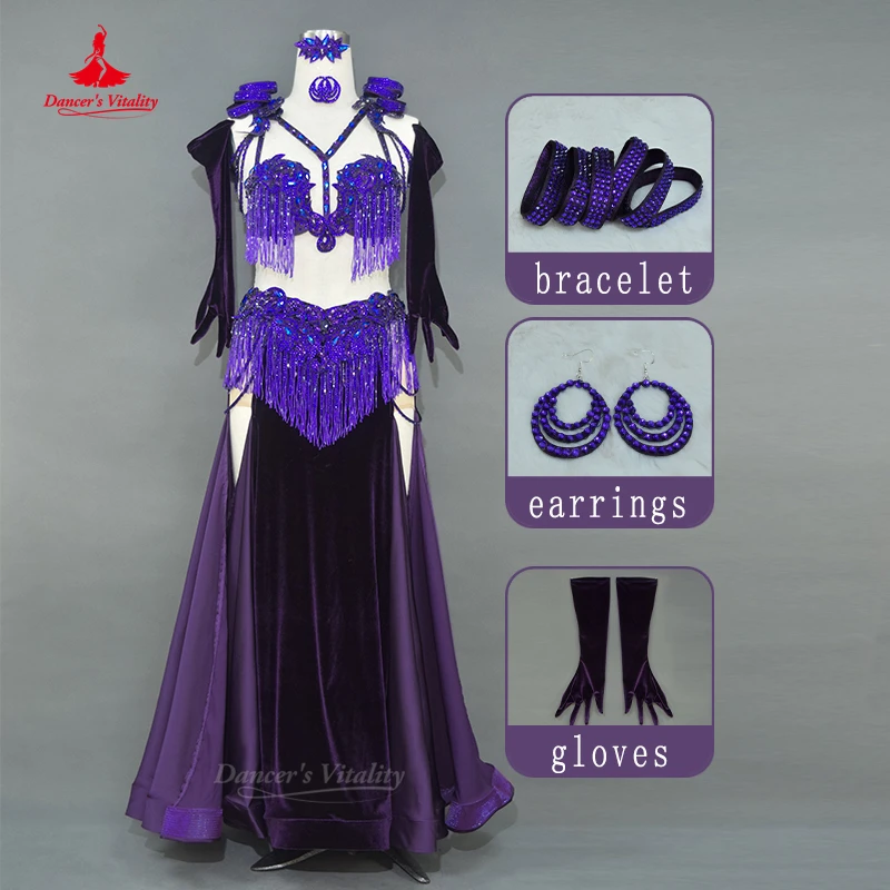 

BellyDance Performance Costume for Women Customized High-end Luxury Competition Set Adult Oriental Dance Outfit Dance's Vitality