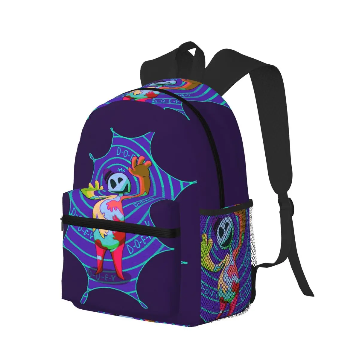 Doey Doughman Horror Pianosaurus Student Backpack School Bag Hiking Travel Daypack for Men Women Bookbag Shoulder Bags