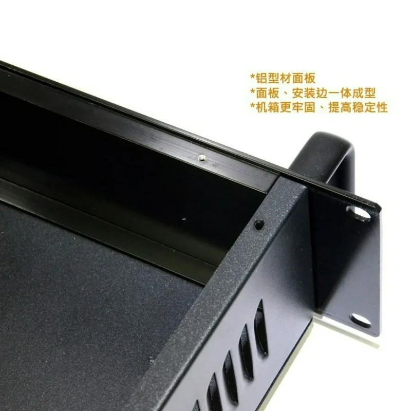 19 inch 2U Black Project DIY Chassis Data Switch Box Power Communication Server Rack
