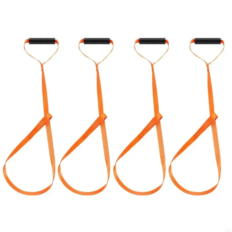 448C 1/4pcs Heavy Duty Deer Drag Strap with Handle Nylon Deer Drag Harness Deer Tow Rope Portable Pullers Dragging Pull Rope