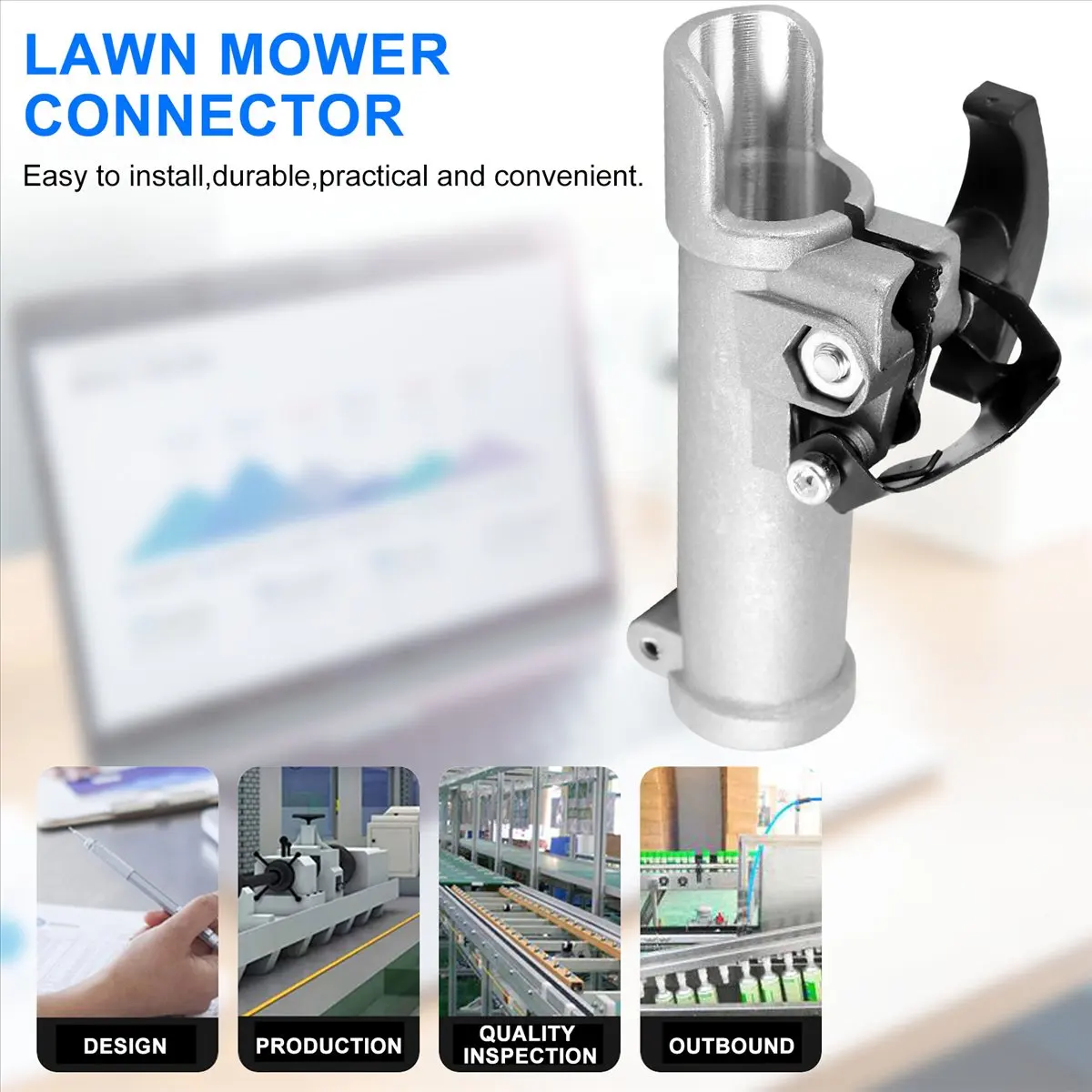 A62Z Shaft Connector Joining Clamp,Lawn Mower Brush Irrigation Hedge Trimmer Brush Cutter Accessories 26mm 7 Spline