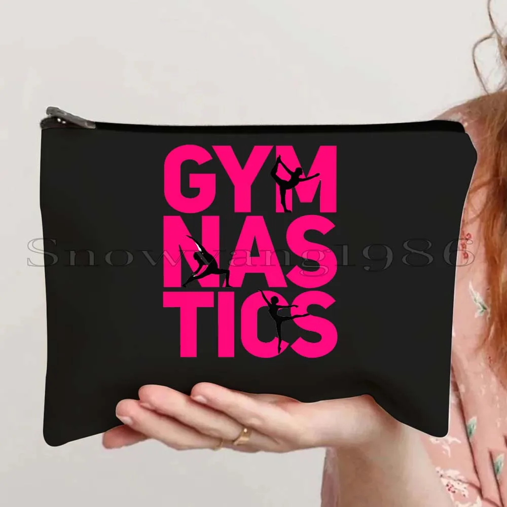 Ballet Gymnast Gymnastics Girl Colofull Aerial Silk Yoga Gymnastic Cute Gym Gifts Cosmetic Makeup Toilet Bag Pencil Case Pouch